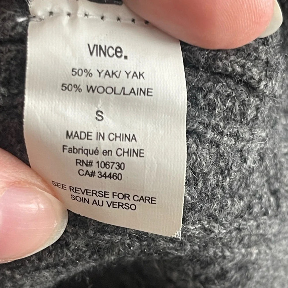 Vince | Yak Wool Boat Neck Cable-knit Sweater, Small - Picture 6 of 9